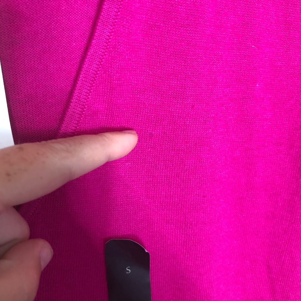 Banana Republic Pink Sweater SZ S Solid Fall - Picture 4 of 5